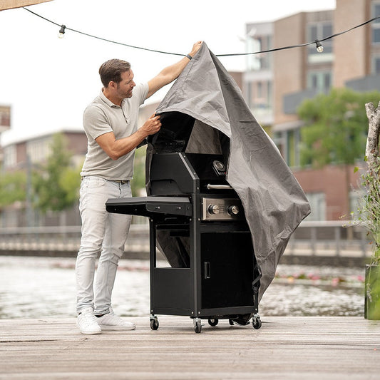 Cover barbecue impermeabile anti UV con chiusura in velcro