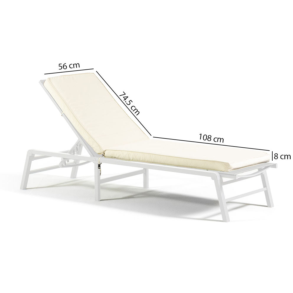 Cuscino per lettino e sdraio da mare o piscina impermeabile