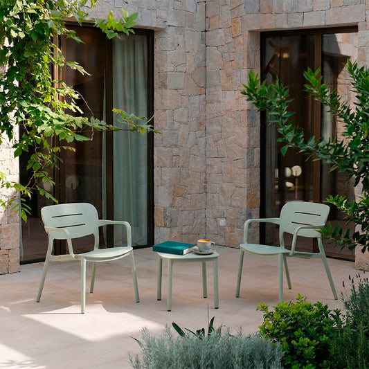 Dora – set relax da giardino con 2 poltrone e tavolino