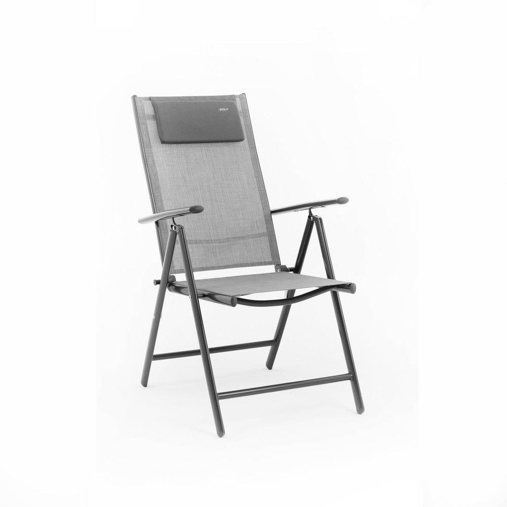 Sanremo – set da giardino con tavolo, 4 sedie reclinabili e ombrellone