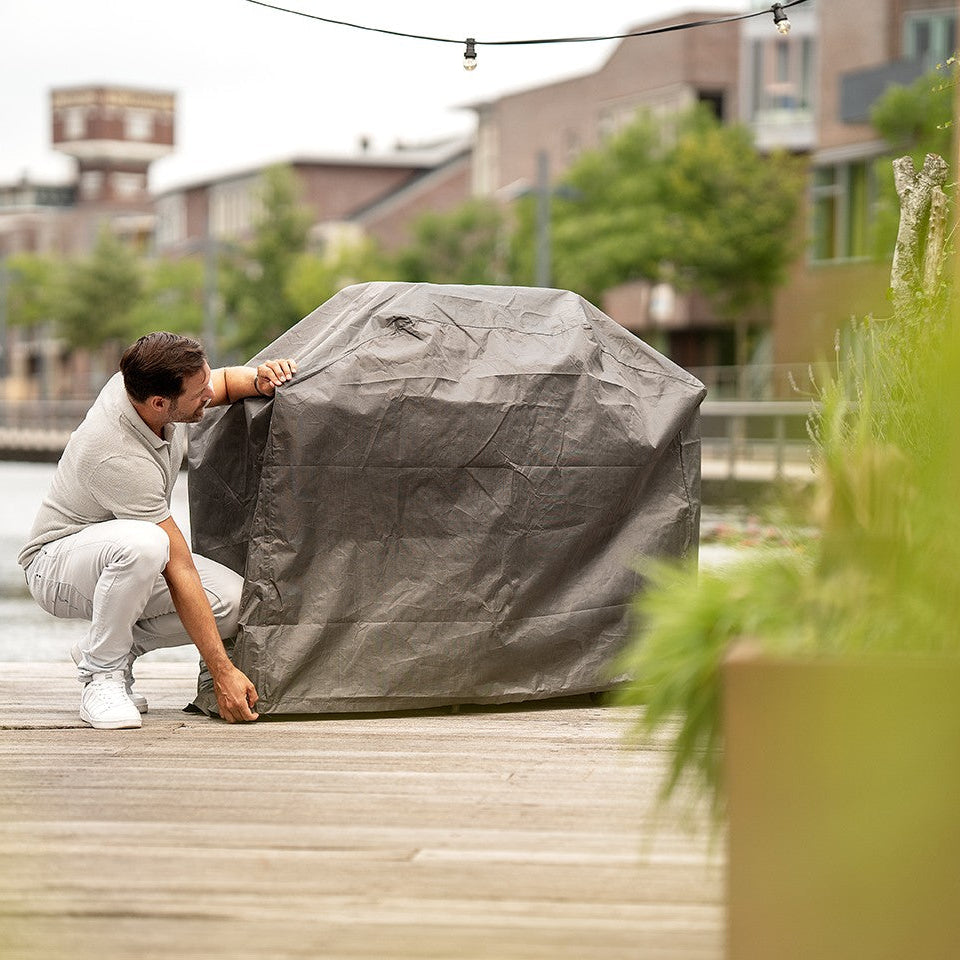 Cover barbecue impermeabile anti UV con chiusura in velcro
