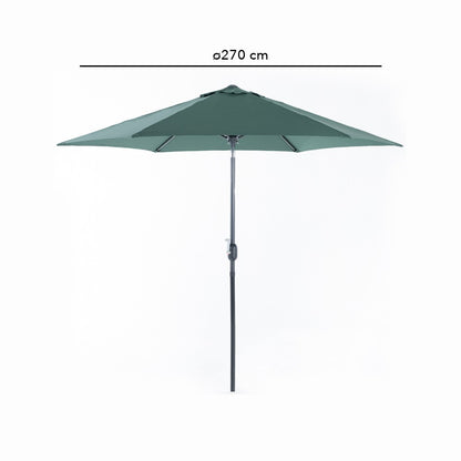 Levante – ombrellone esagonale da giardino 270 cm con manovella