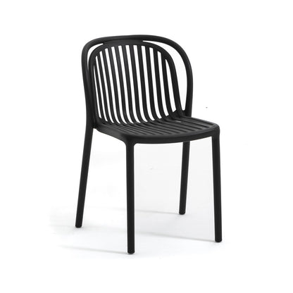 Eloisa – sedia da esterno in resina con struttura a listelli