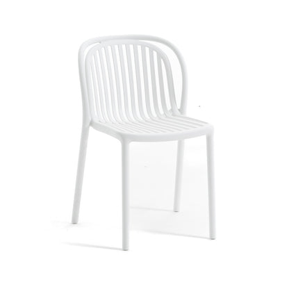 Eloisa – sedia da esterno in resina con struttura a listelli