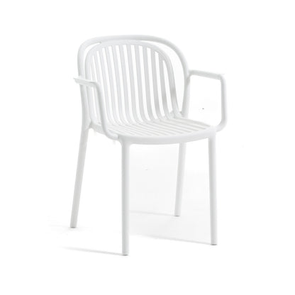 Eloisa – sedia da esterno in resina con struttura a listelli
