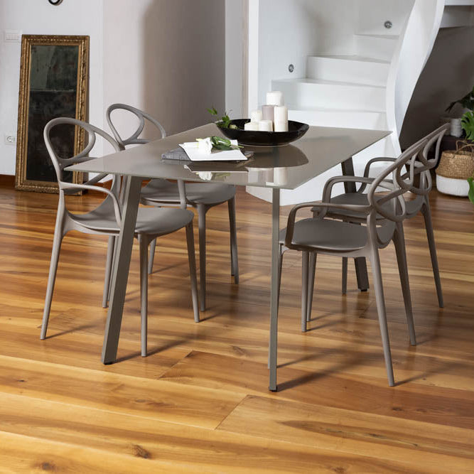 Charlotte – sedia in resina monoblocco con braccioli