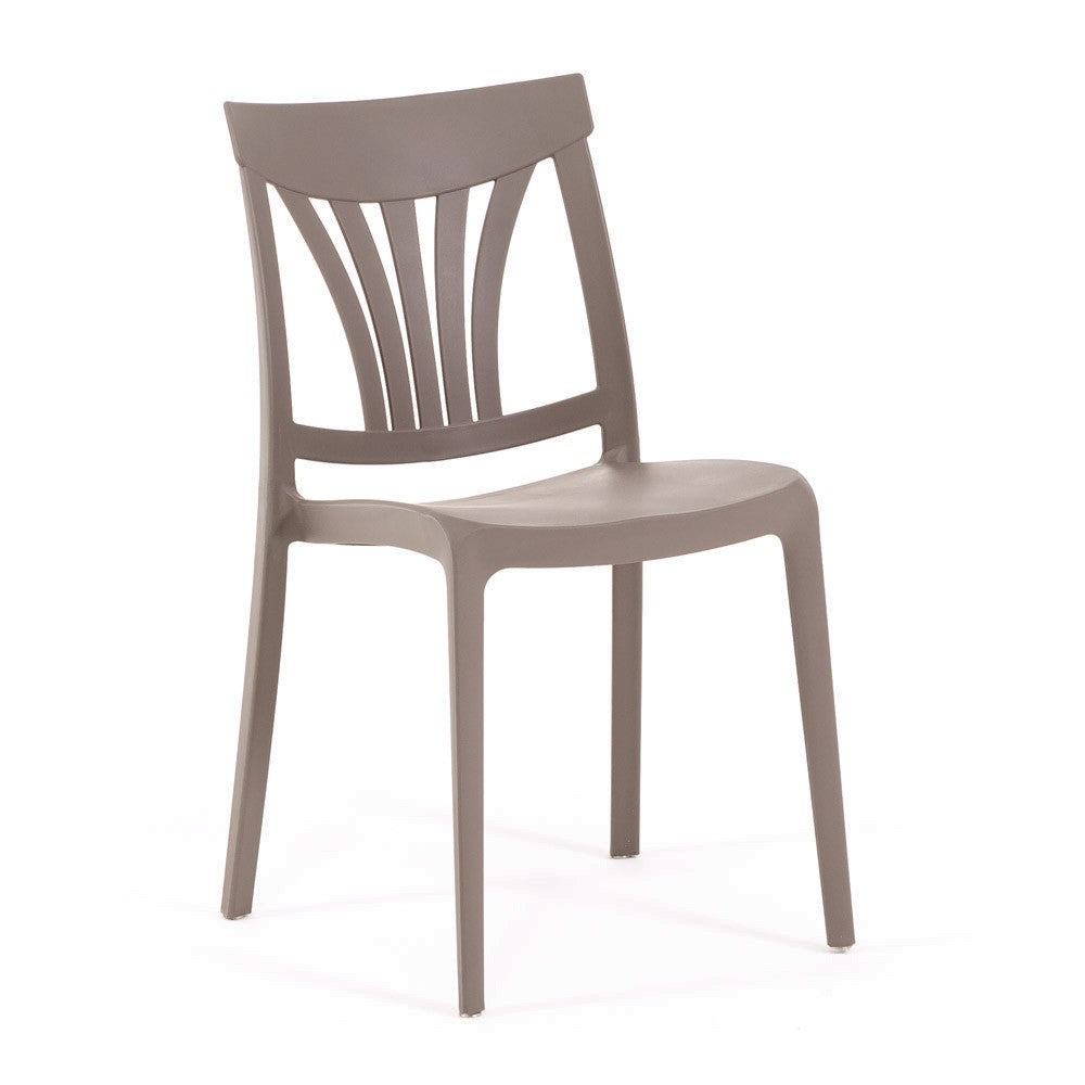 Gina – sedia in polipropilene con schienale classico