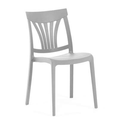 Gina – sedia in polipropilene con schienale classico