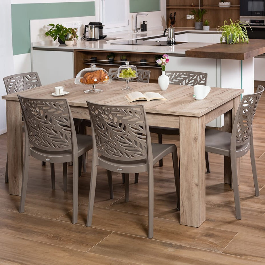 Oscar – tavolo allungabile in legno melaminico