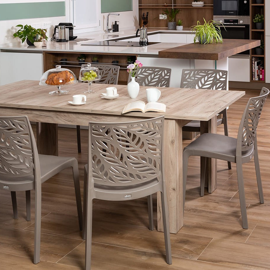 Oscar – tavolo allungabile in legno melaminico