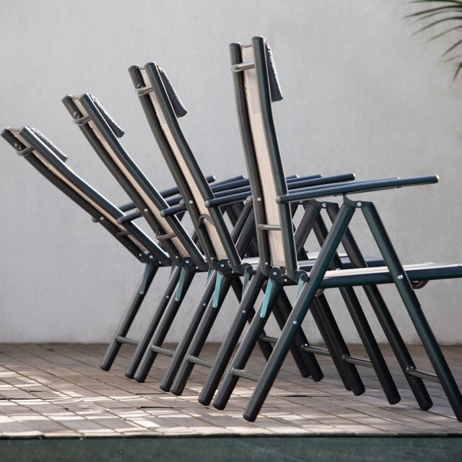 Positano – set da giardino 8 pezzi con tavolo 6 sedie e ombrellone