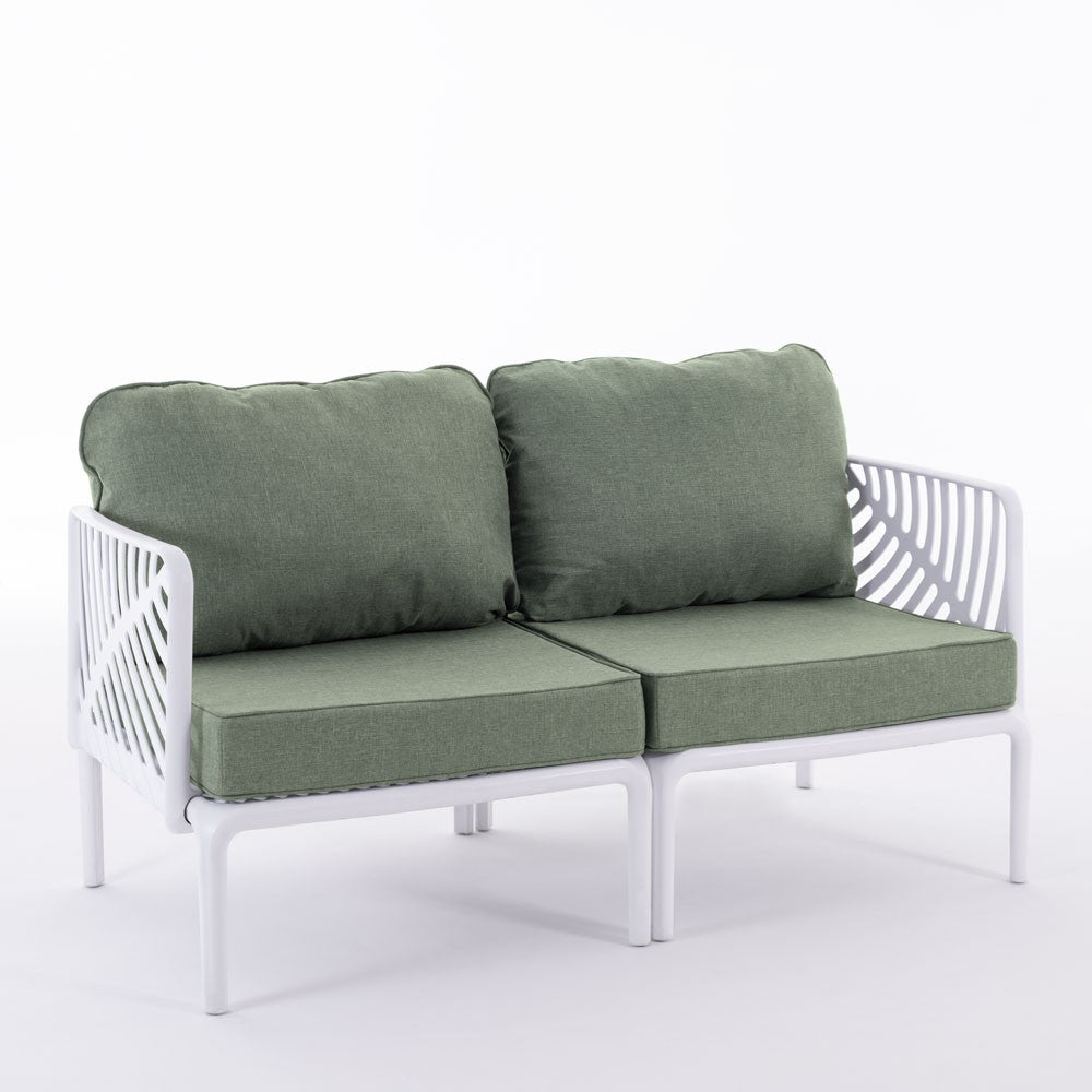 Kenzia – set da giardino di design divano, poltrone, tavolino