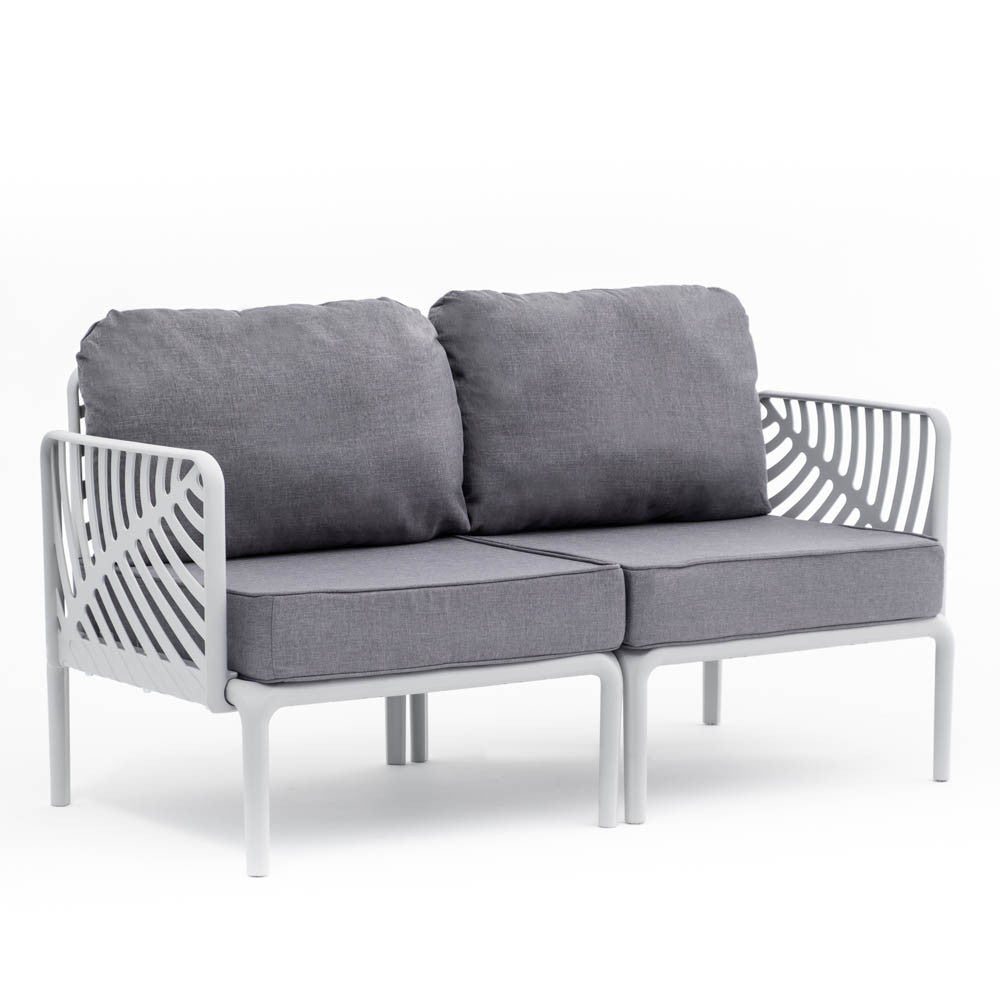 Kenzia – set da giardino di design divano, poltrone, tavolino