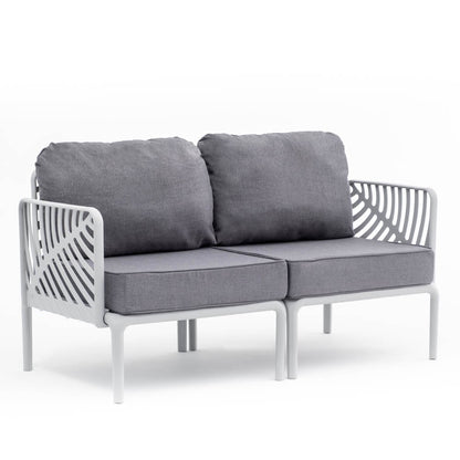 Kenzia – set da giardino di design divano, poltrone, tavolino