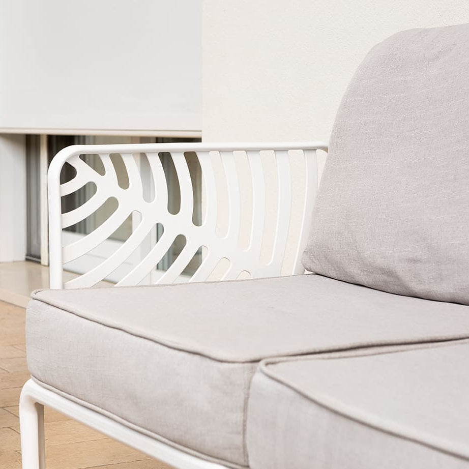 Kenzia – set da giardino di design divano, poltrone, tavolino