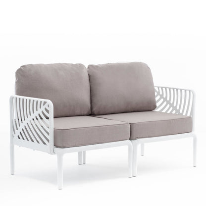 Kenzia – set da giardino di design divano, poltrone, tavolino