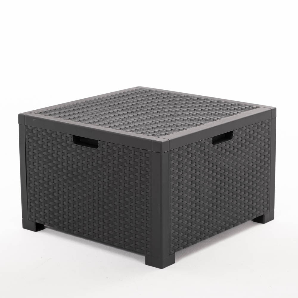 Salina – set relax da giardino 2 posti in polipropilene effetto rattan