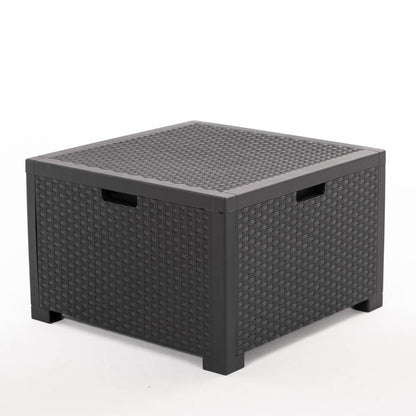 Salina – set relax da giardino 2 posti in polipropilene effetto rattan