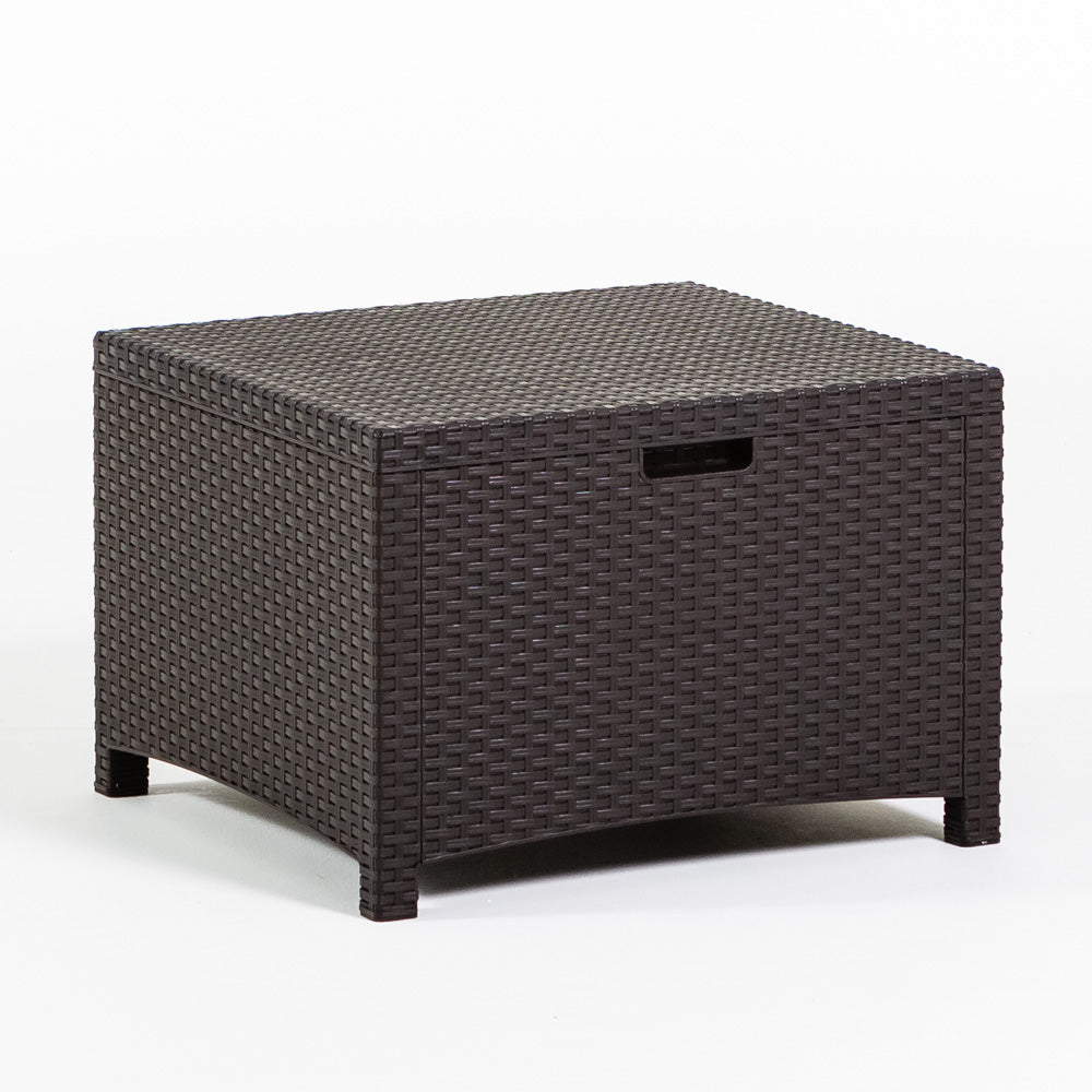 Salina – set relax da giardino 2 posti in polipropilene effetto rattan