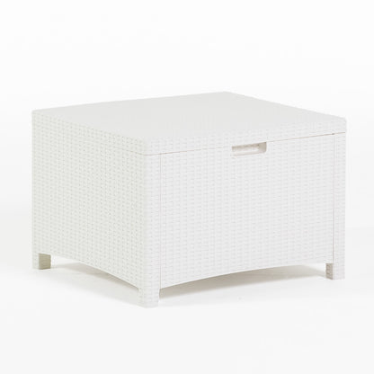 Salina – set relax da giardino 2 posti in polipropilene effetto rattan