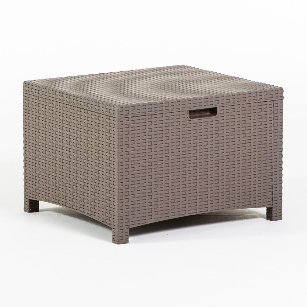 Salina – set relax da giardino 2 posti in polipropilene effetto rattan