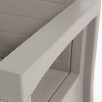 Licata – set da giardino in polipropilene effetto legno