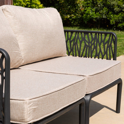 Hoya – set da giardino di design con divano, poltrone e tavolino