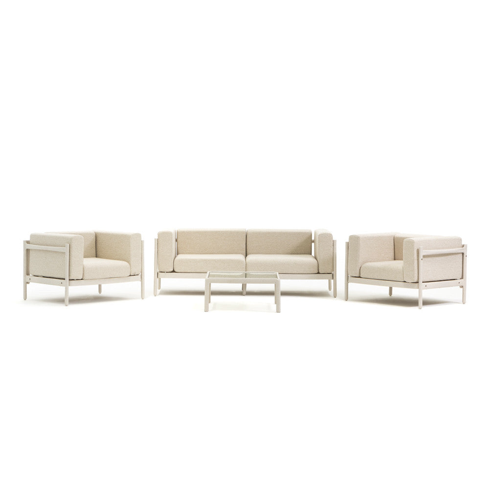 Gallipoli – set da giardino di design con divano, poltrone e tavolino