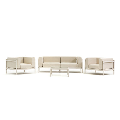 Gallipoli – set da giardino di design con divano, poltrone e tavolino
