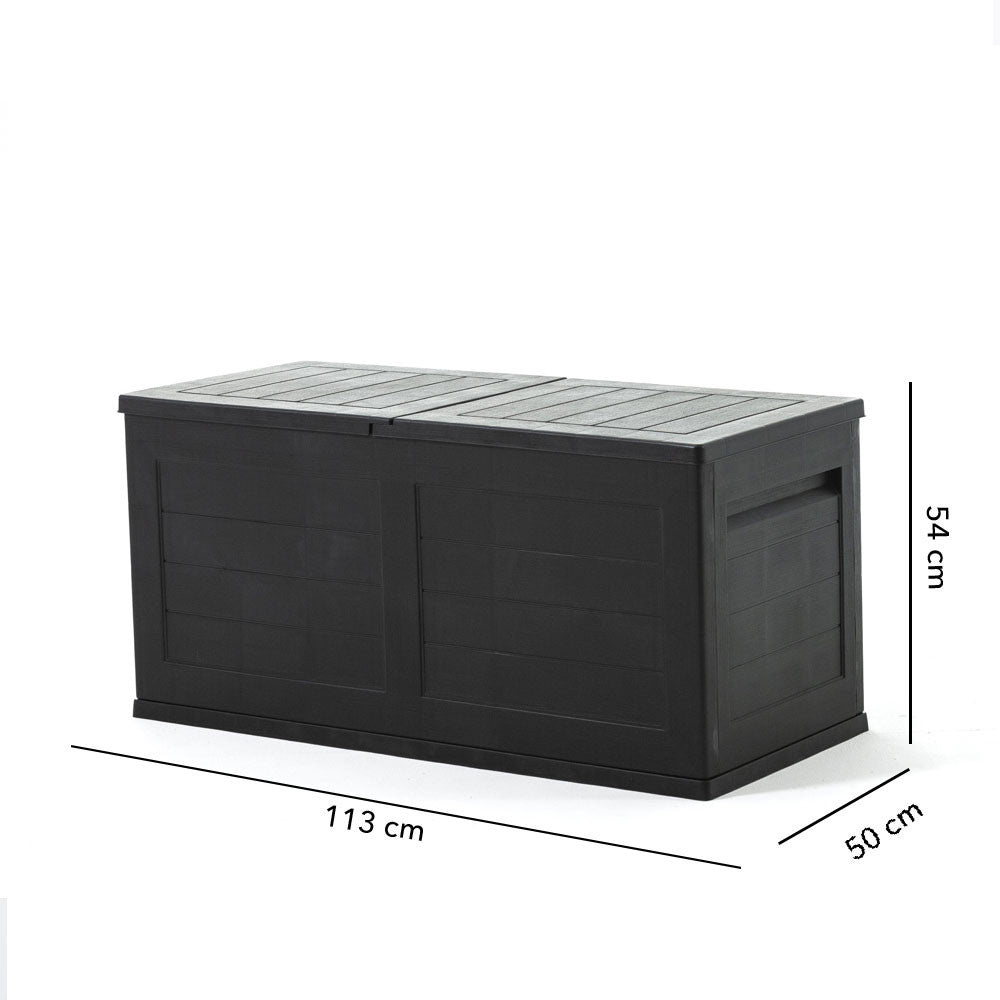 Tak – baule contenitore da esterno 300 litri effetto legno