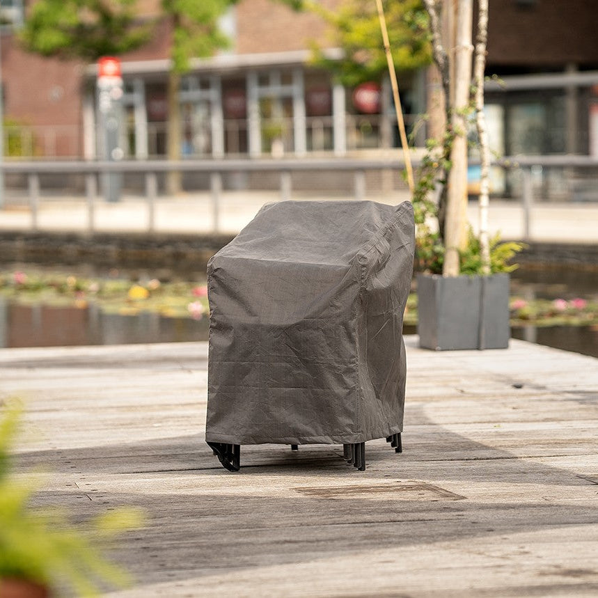 Cover sedie da giardino impermeabile anti UV per 8 sedie impilate
