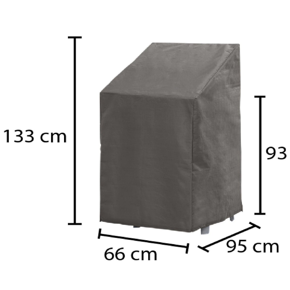 Cover sedie da giardino impermeabile anti UV per 8 sedie impilate