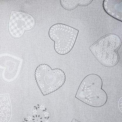 Tovaglia cerata impermeabile, dimensione 140x220 cm, fantasia cuori