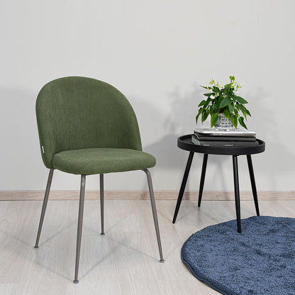 Sara – sedia in velluto a costine con gambe in metallo