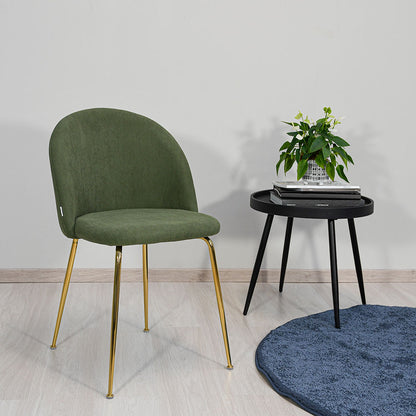 Sara – sedia in velluto a costine con gambe in metallo