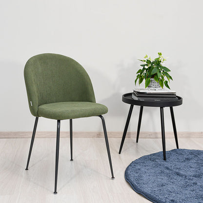 Sara – sedia in velluto a costine con gambe in metallo