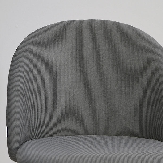 Sara – sedia in velluto a costine con gambe in metallo