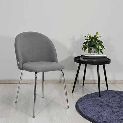 Sara – sedia in velluto a costine con gambe in metallo