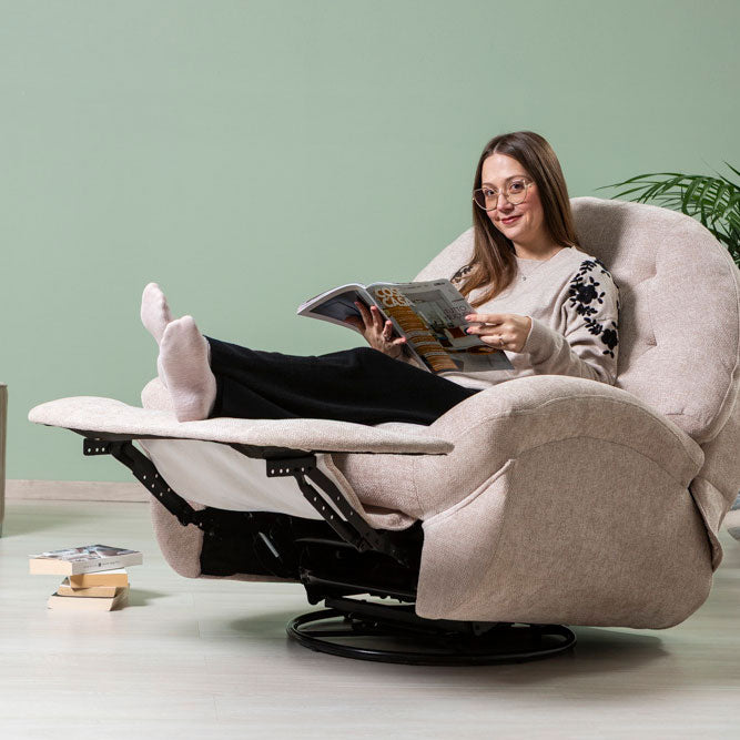 Pina – poltrona relax reclinabile girevole e a Dondolo