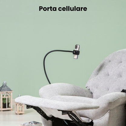 Pina – poltrona relax reclinabile girevole e a Dondolo