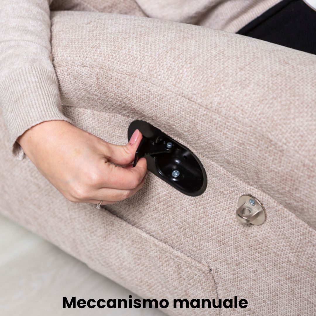 Pina – poltrona relax reclinabile girevole e a Dondolo