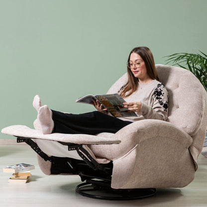 Pina – poltrona relax reclinabile girevole e a Dondolo