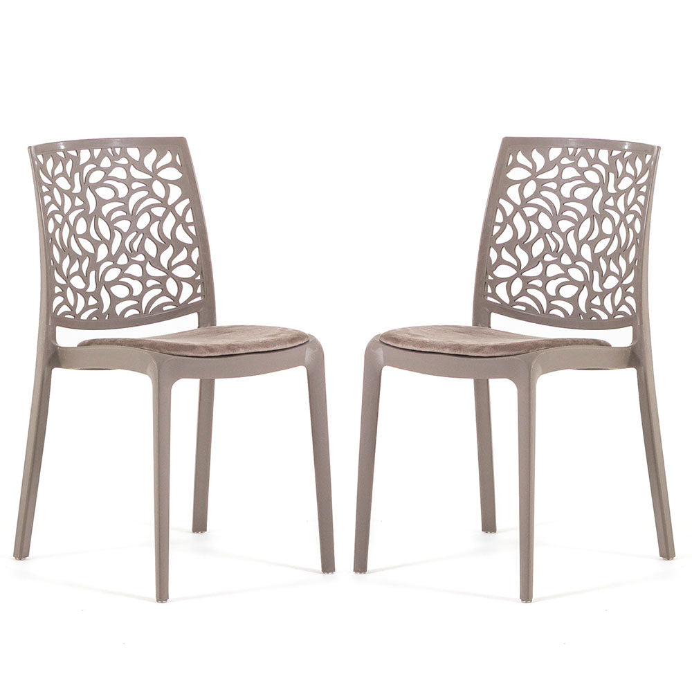 Sedia Anna soft, colore tortora, colore tortora