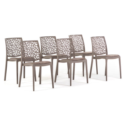 Sedia Anna soft, colore tortora, colore tortora