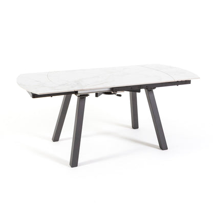 Ricky – tavolo allungabile in ceramica effetto marmo