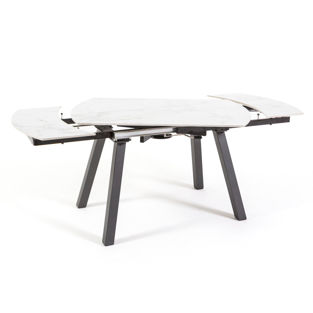 Ricky – tavolo allungabile in ceramica effetto marmo