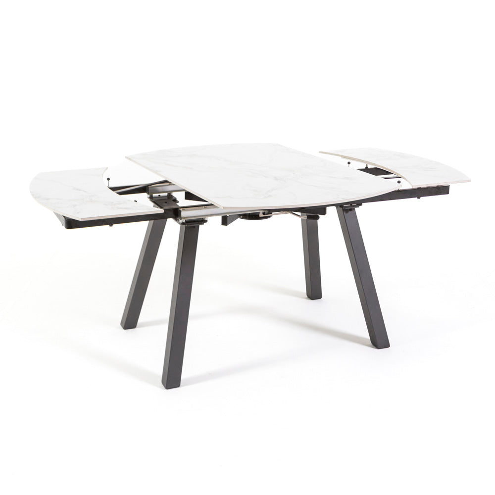 Ricky – tavolo allungabile in ceramica effetto marmo