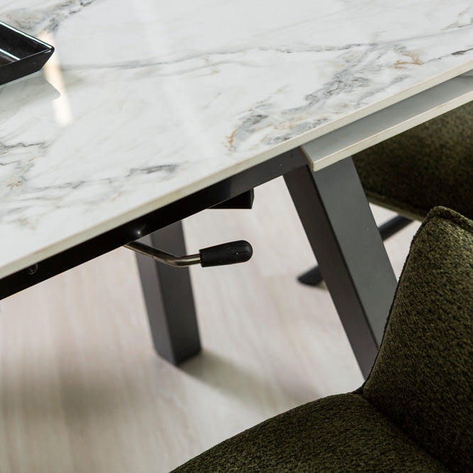 Ricky – tavolo allungabile in ceramica effetto marmo