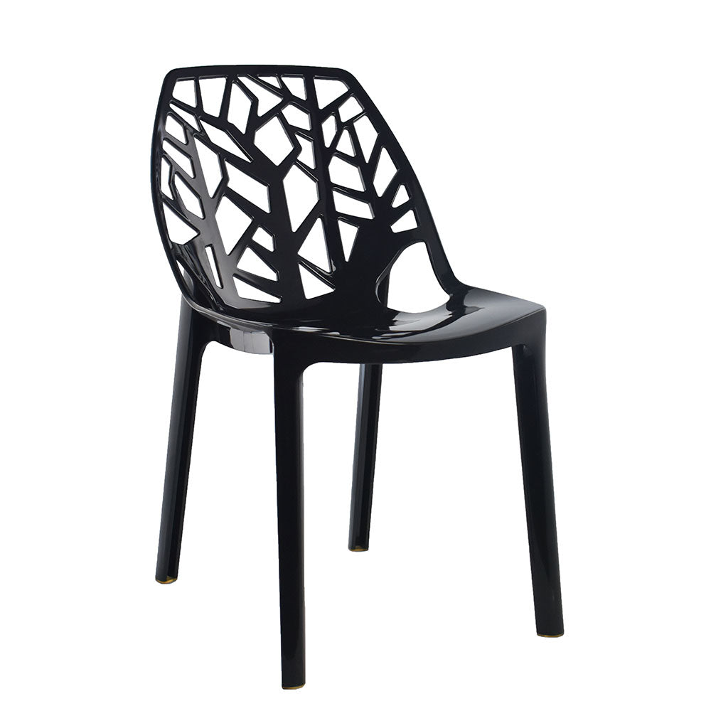 Zelda – sedia in policarbonato impilabile dal design moderno