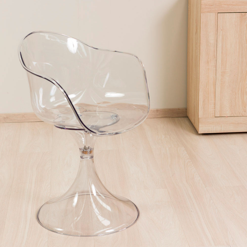 Kiara – sedia in policarbonato con gambe a tulip